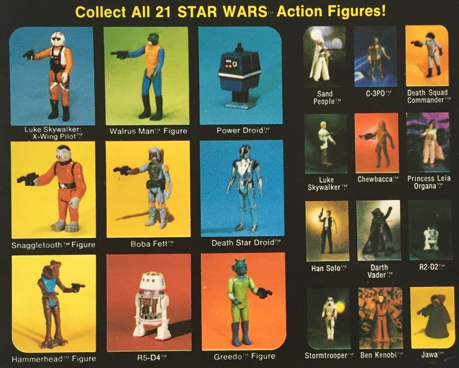 First 21 star wars hot sale figures