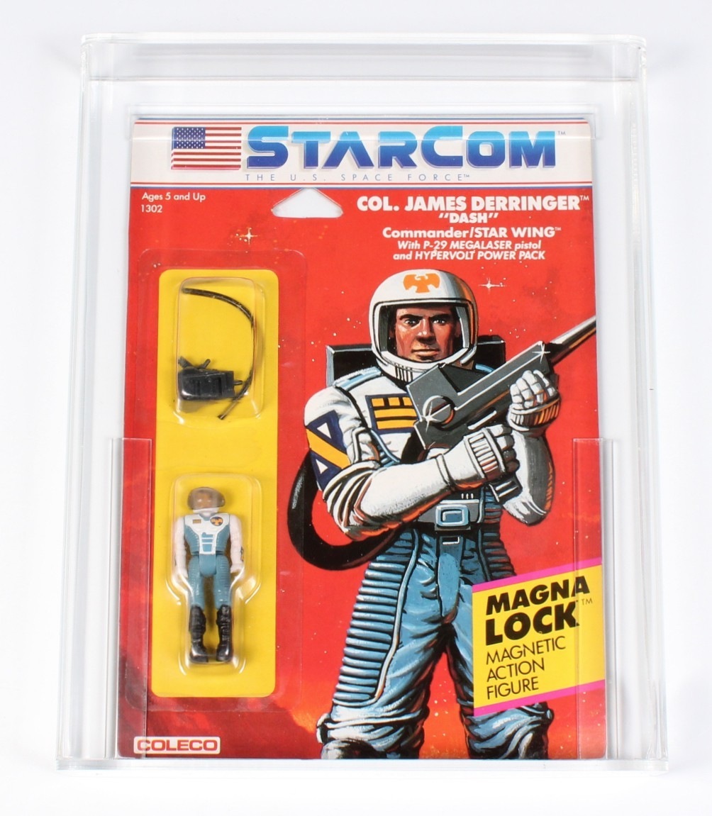 Starcom ID Card Col James Dash Derringer 1986 Coleco 