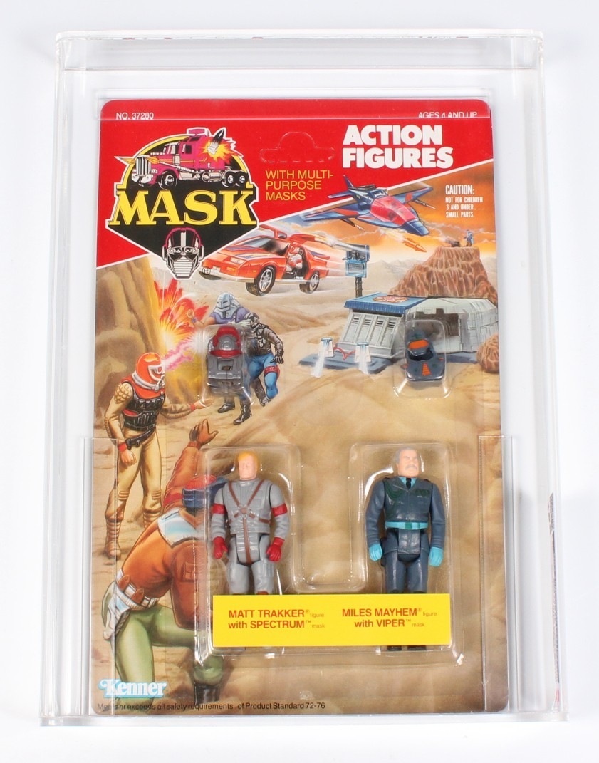 Lot De 2 Figurines MASK Kenner – Matt Trakker (Jungle Challenge) Et Miles Mayhem (Venom's Revenge) – Vintage