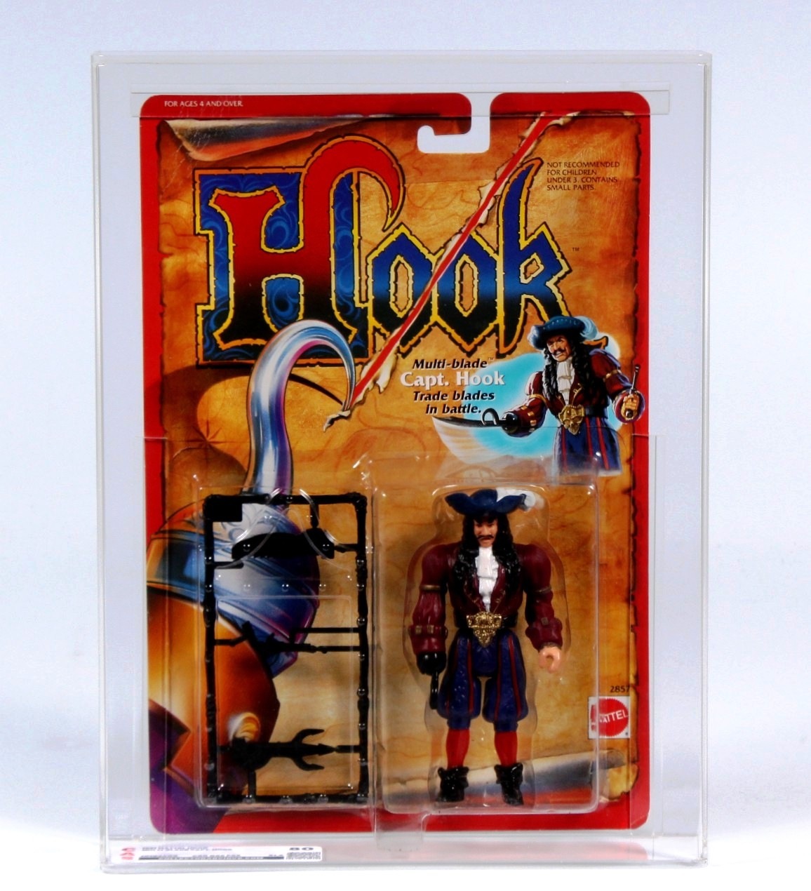 1991 Mattel Hook Carded Action Figure - Multi-Blade Capt. Hook
