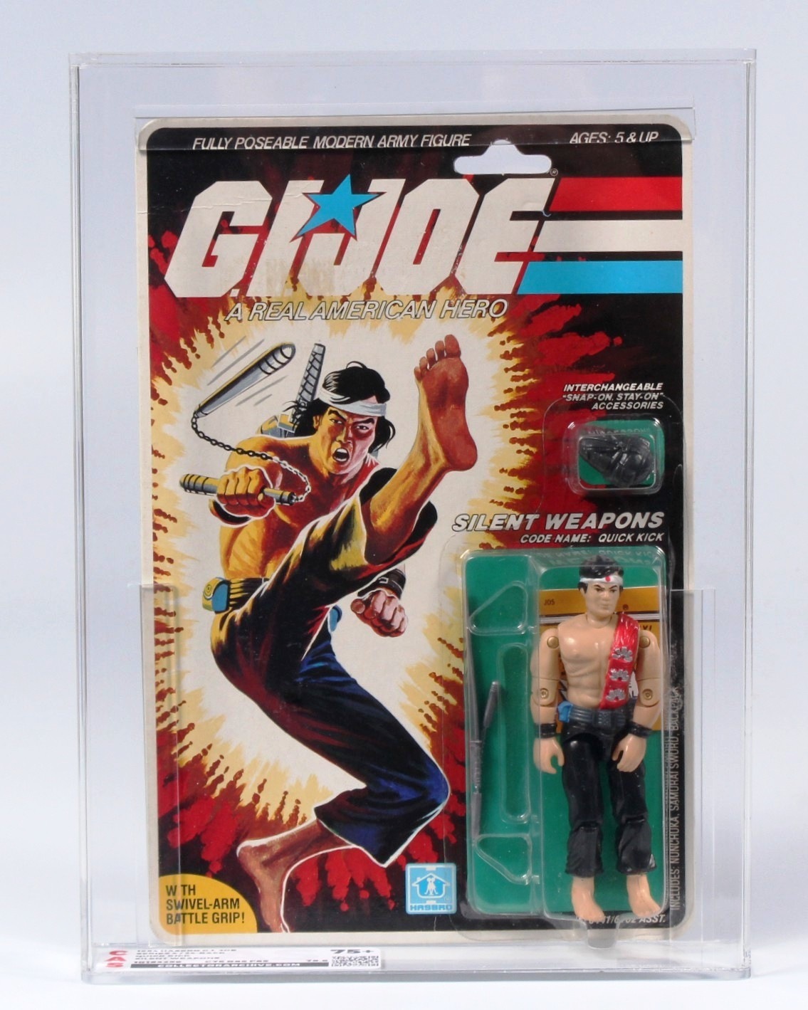 1985 Hasbro G.I. Joe Carded Action Figure Quick Kick