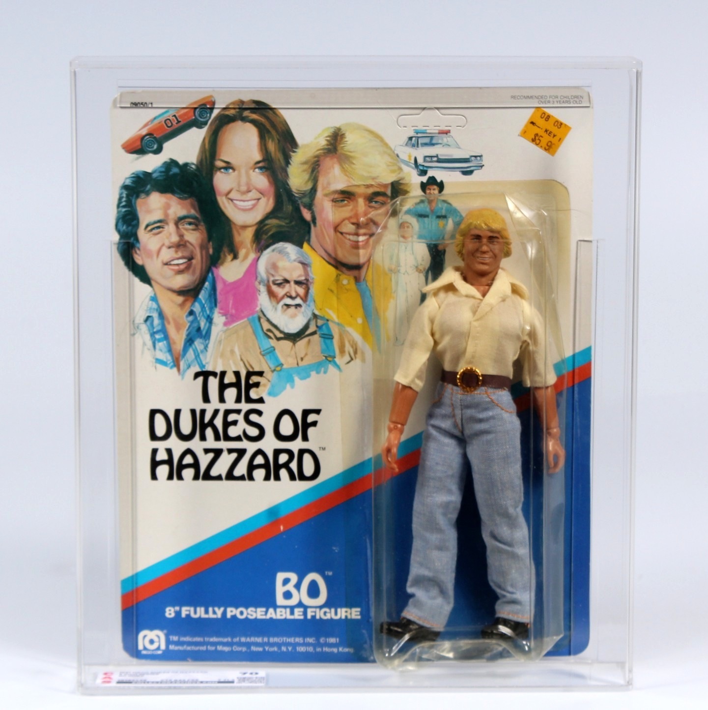 1981 Mego Dukes of Hazzard 8 Inch Carded Action Figure - Bo Duke