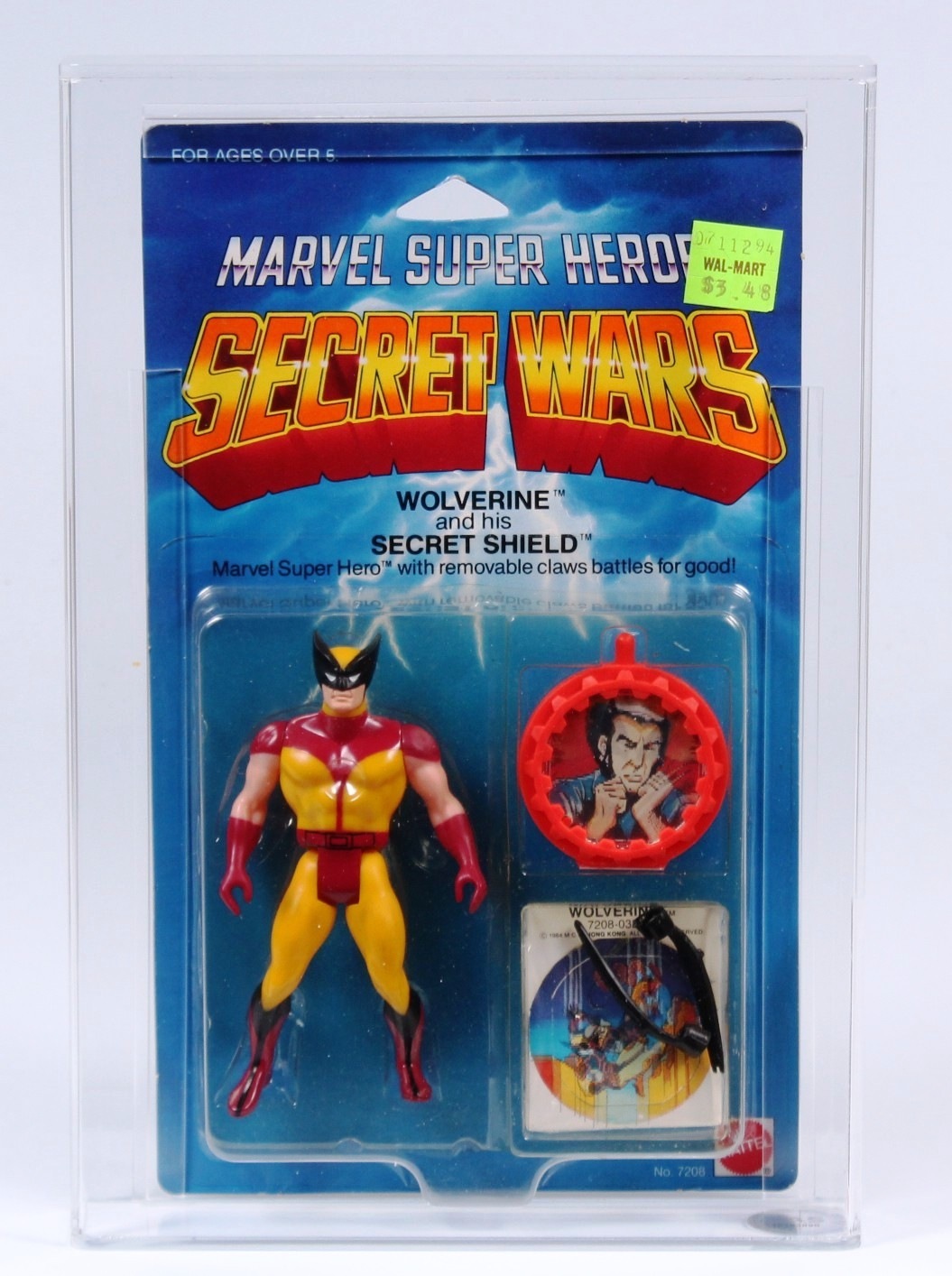 1984 Mattel Secret Wars Carded Action Figure Wolverine