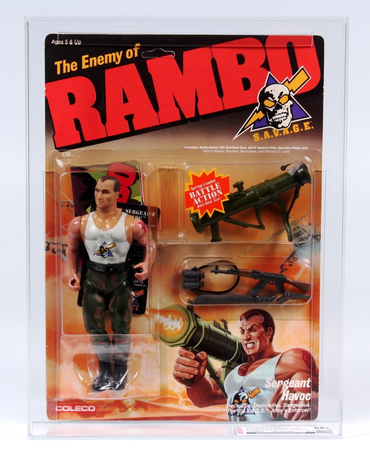 1986 Coleco Rambo Force Of Freedom Sergeant Havoc BELT HOLSTER 