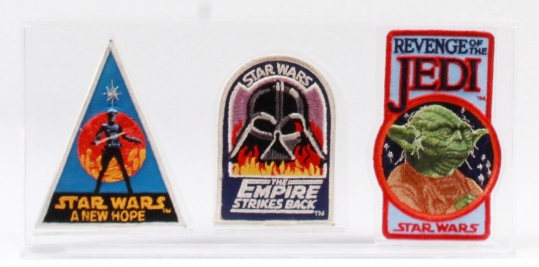 CUSTOM 1980s Star Wars Fan Club 3pc Embroidered Multi-color Patch