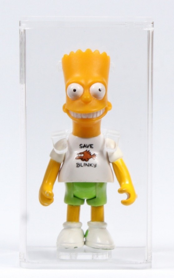 The Simpsons TV Show Blinky Figure 3-D Rubberized Pin NEW UNUSED