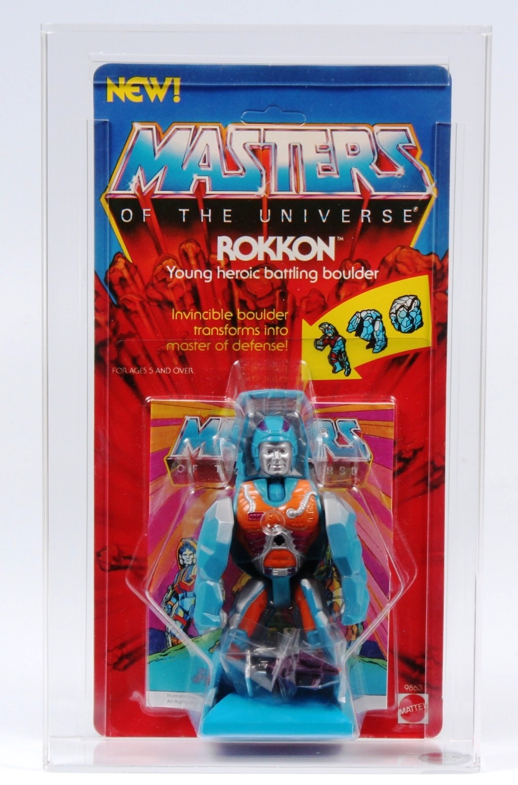 1986 Mattel He-Man MOTU Carded Action Figure - Rokkon