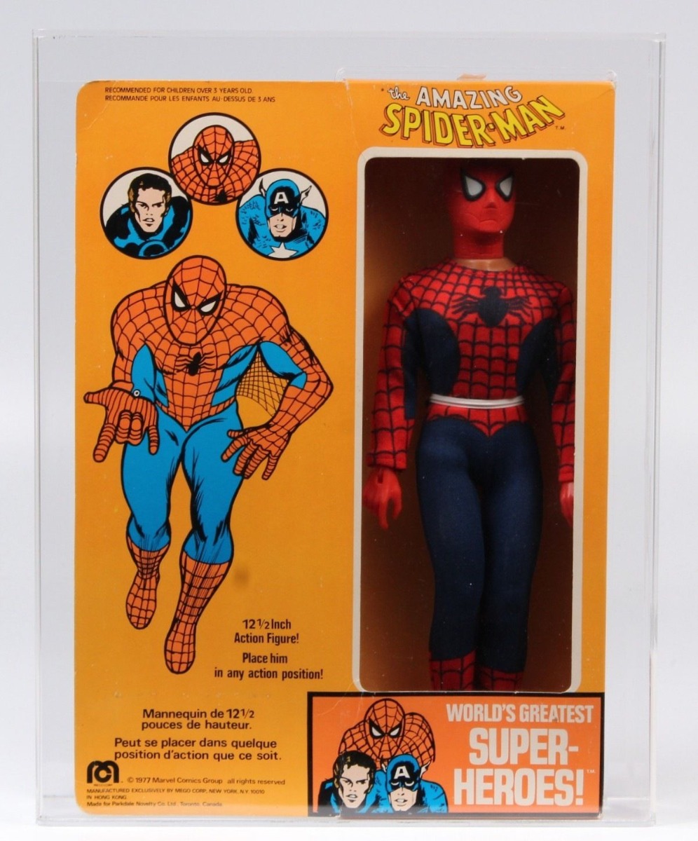 1977 Mego Canada 12 Inch Boxed Action Figure - The Amazing Spider-Man