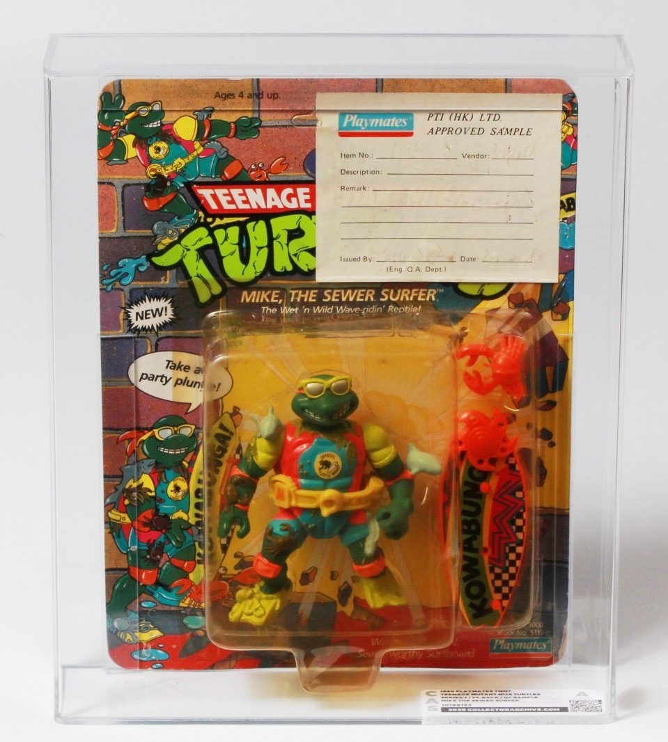 1990 Playmates Teenage Mutant Ninja Turtles Carded Action Figure