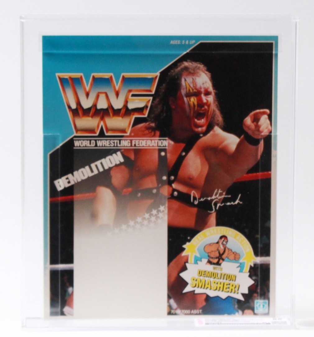 1990 Hasbro WWF Proof Card - Smash Demolition