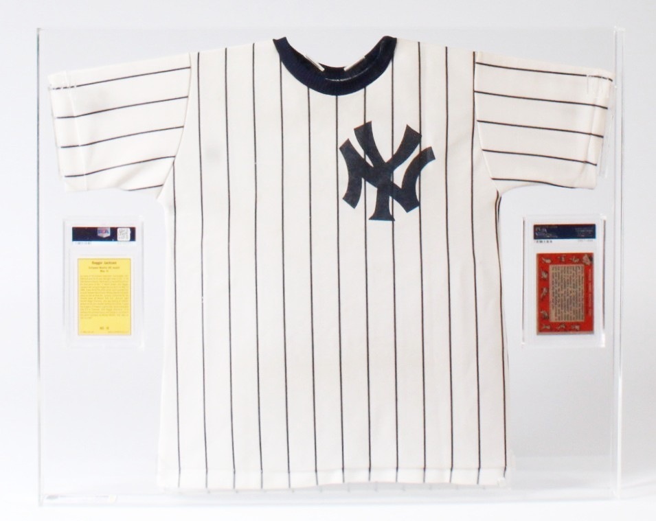 CUSTOM Youth NY Yankees Baseball Jersey Signed by Mickey Mantle