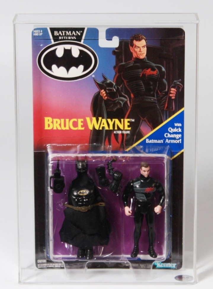 1991 Kenner Batman Returns Carded Action Figure - Bruce Wayne (Quick Change  Batman Armor)