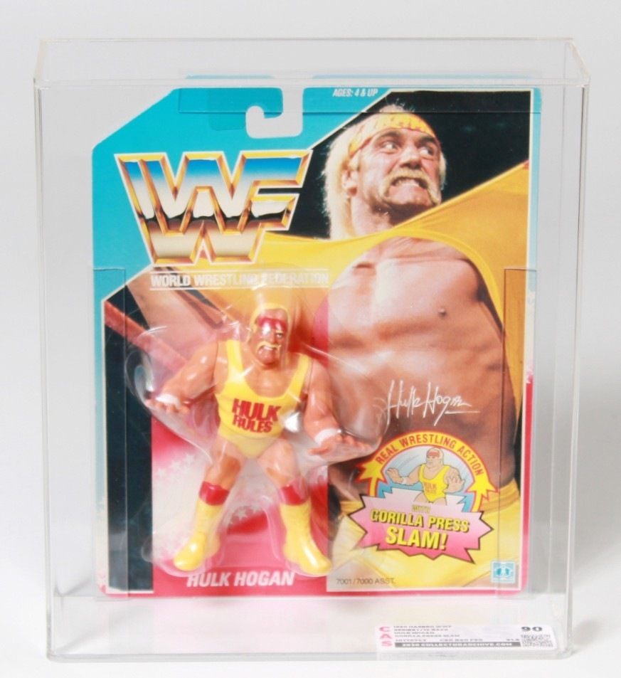 1990 Hasbro Spain WWF Carded Action Figure - Hulk Hogan (Gorilla Press)