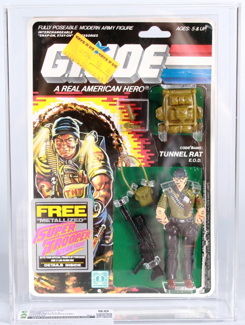 CUSTOM 1987 Hasbro G.I. Joe Carded Action Figure & Cardback - Tunnel Rat