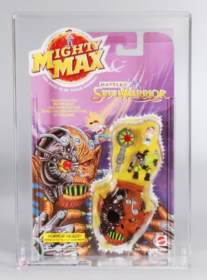 1991 Mattel Mighty Max Carded Action Figure - Battles Skull Warrior (Horror  Heads)