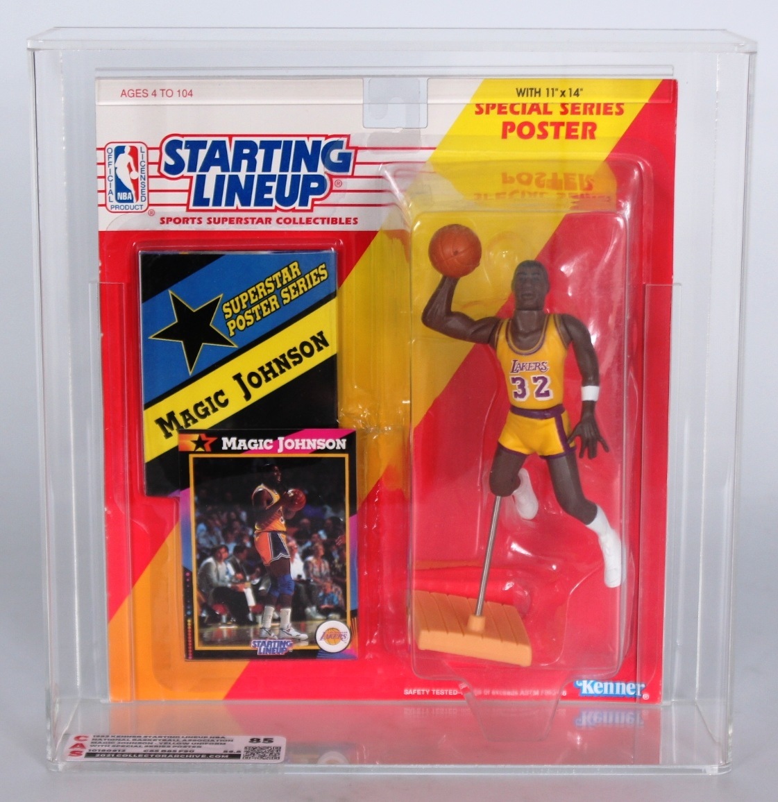 1992 Kenner Starting Lineup NBA Carded Sports Figure - Magic