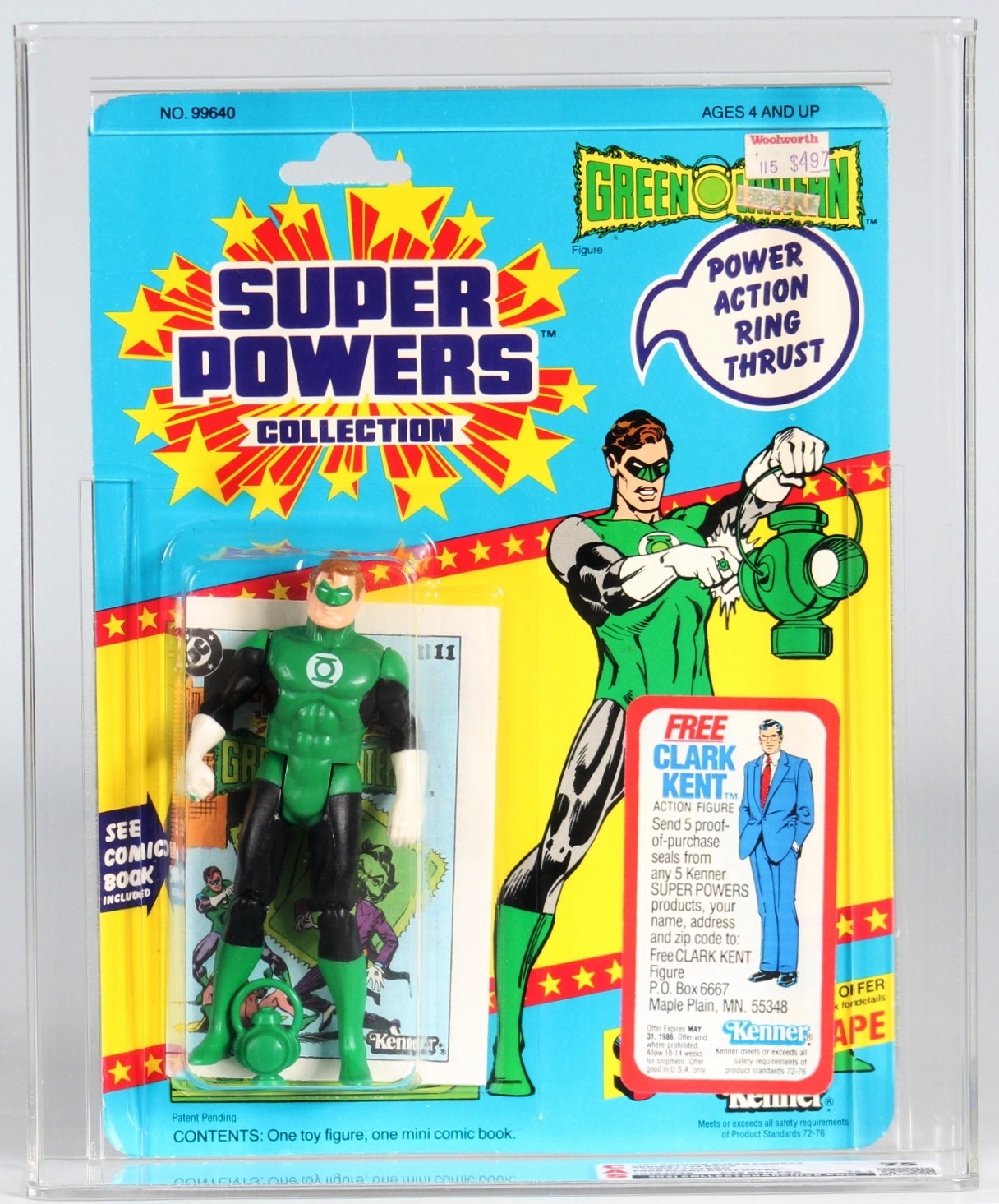 1984 Kenner Super Powers Carded Action Figure - Green Lantern