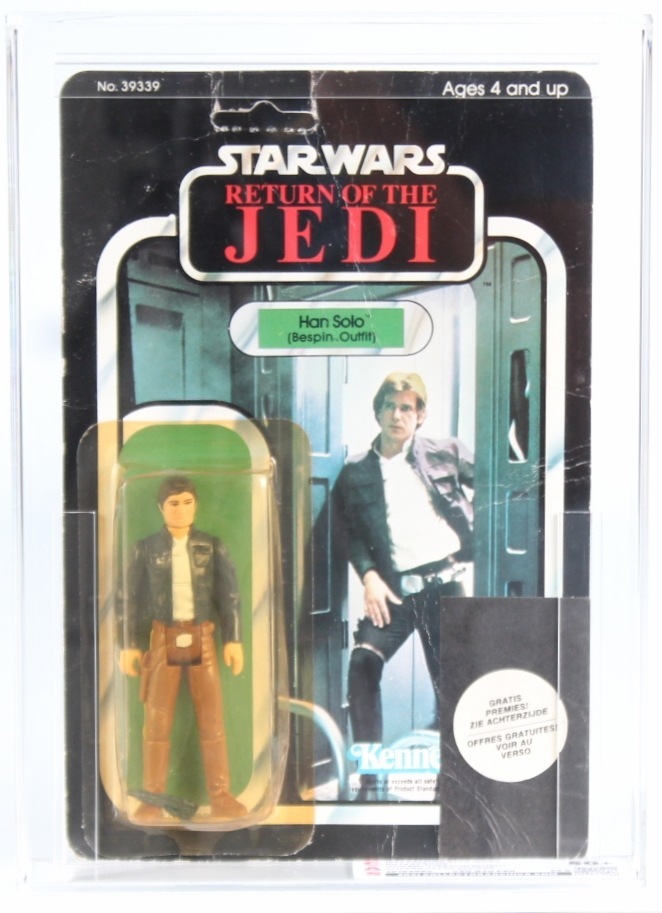 Star Wars Palitoy Carded Action Figure (Clipper Sticker) - Han Solo (Bespin  Outfit)