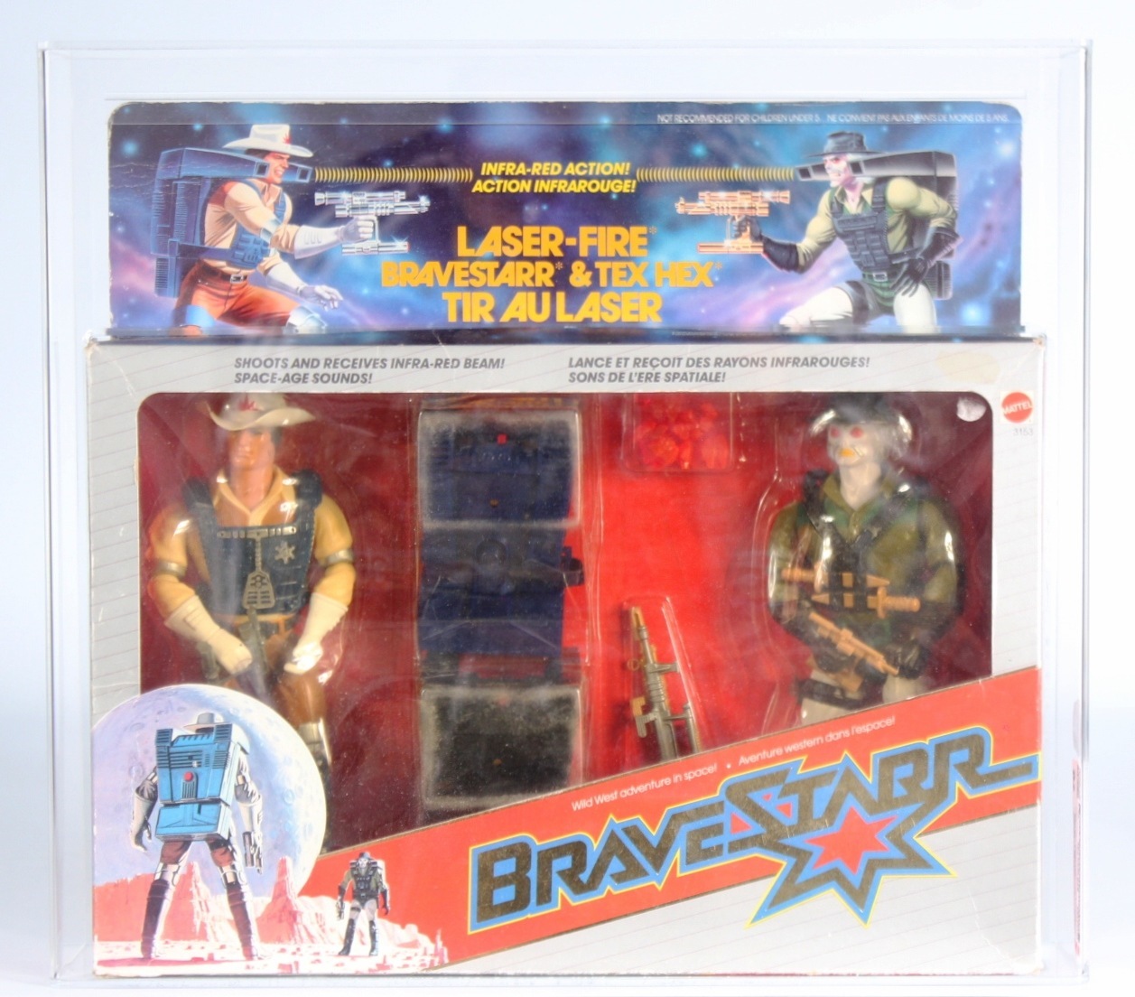 1986 Vintage Mattel Canada BraveStarr Boxed 2-Pack - Laser-Fire