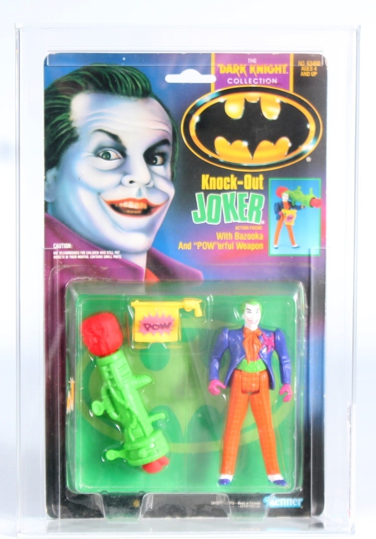 1991 Kenner Batman Dark Knight Collection Carded Action Figure - Knock-Out  Joker