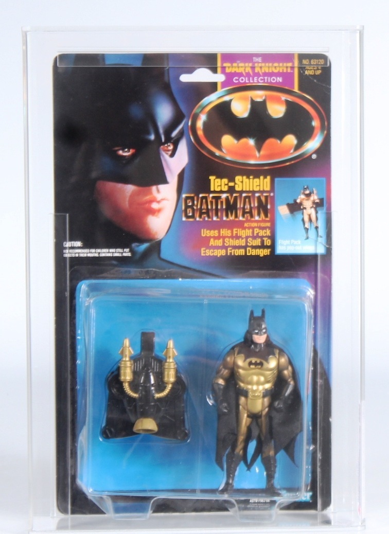 1990 Kenner Batman Dark Knight Collection Carded Action Figure - Tec-Shield  Batman