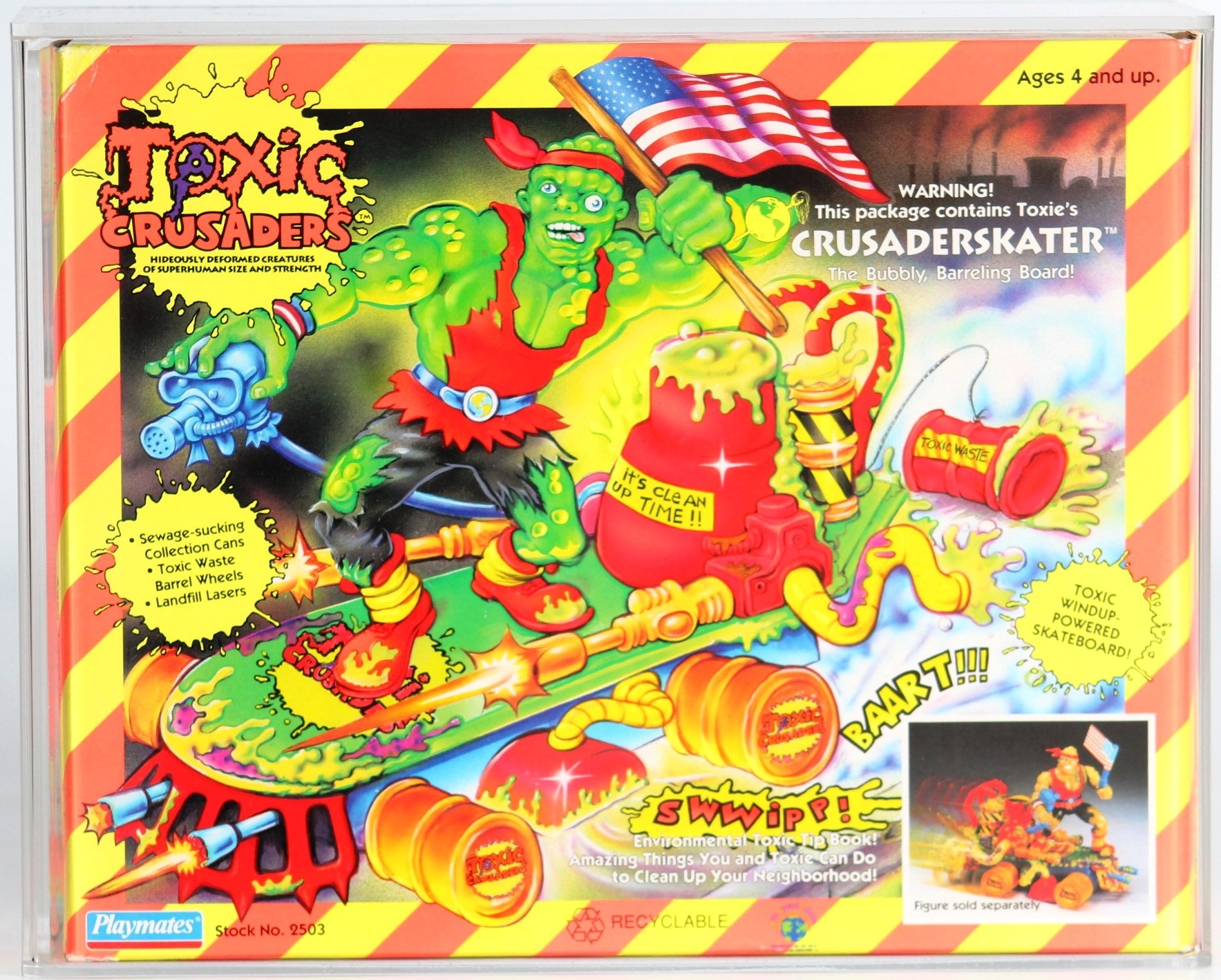 1991 Playmates Toxic Crusaders Boxed Vehicle - Crusaderskater