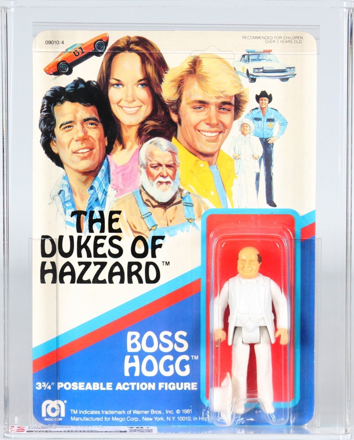 1981 Mego Dukes of Hazzard Carded 3-3/4 Action Figure - Boss Hogg