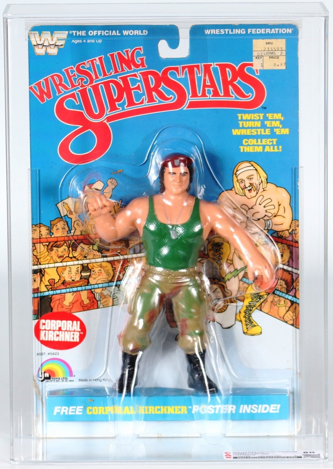 Details about   Corporal Kirchner Poster WWF WWE Wrestling Superstars LJN Toys 