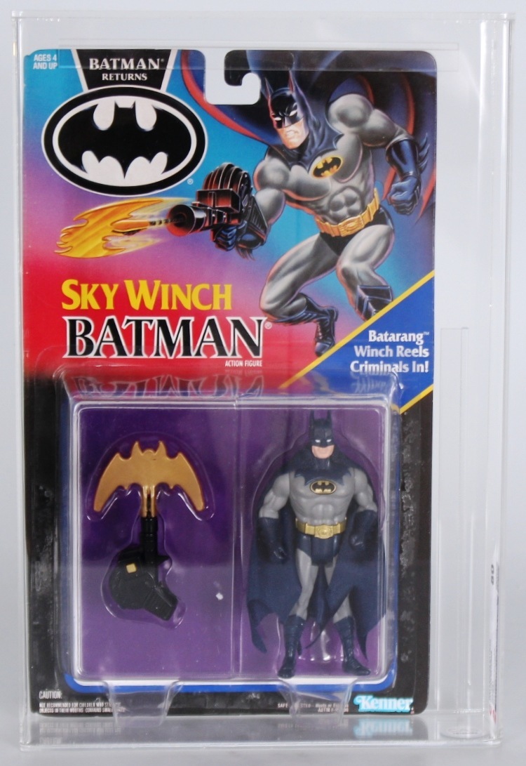 1992 Kenner Batman Returns Carded Action Figure - Batman Sky Winch