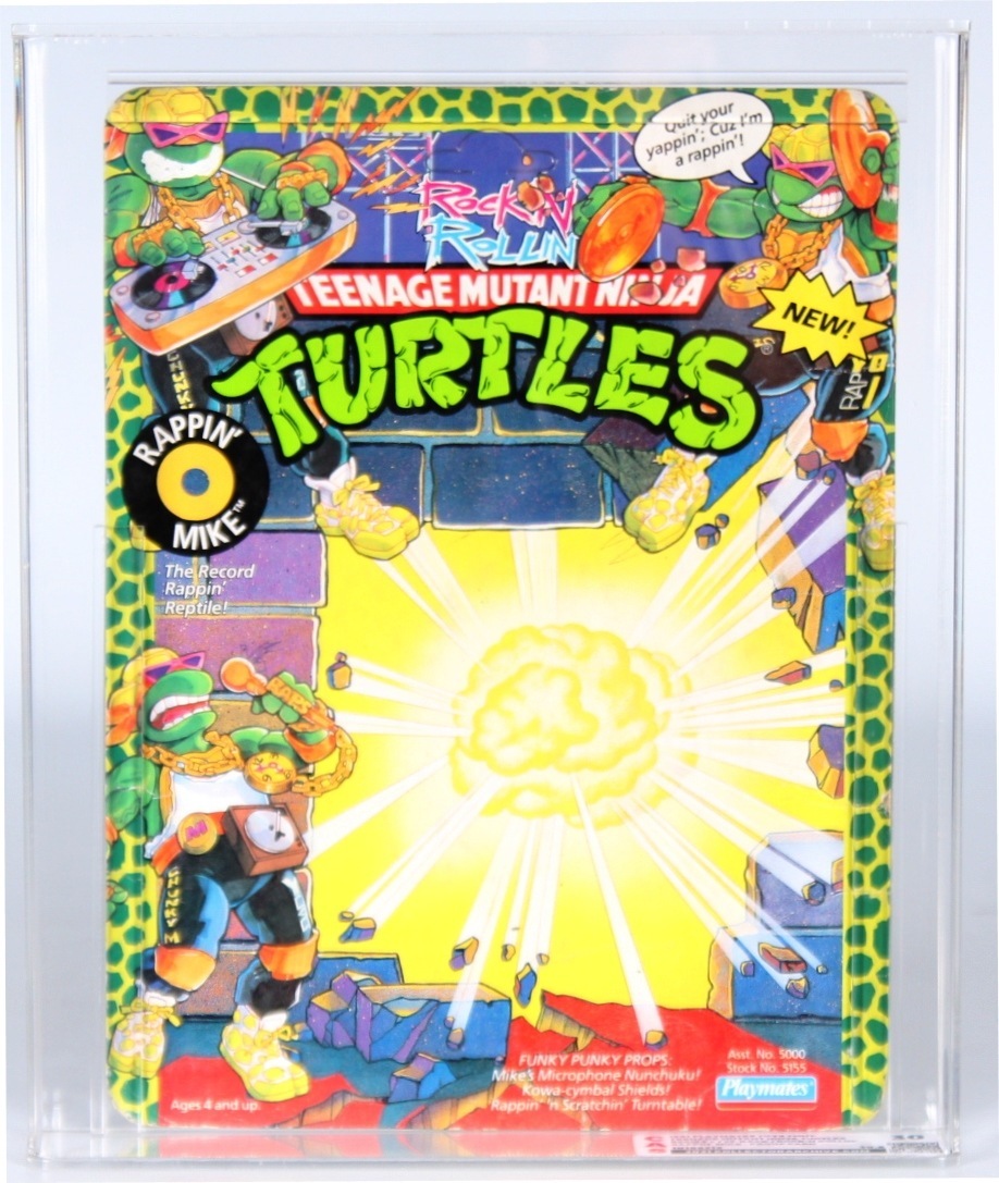 1991 Playmates Teenage Mutant Ninja Turtles Proof Card - Rock'n