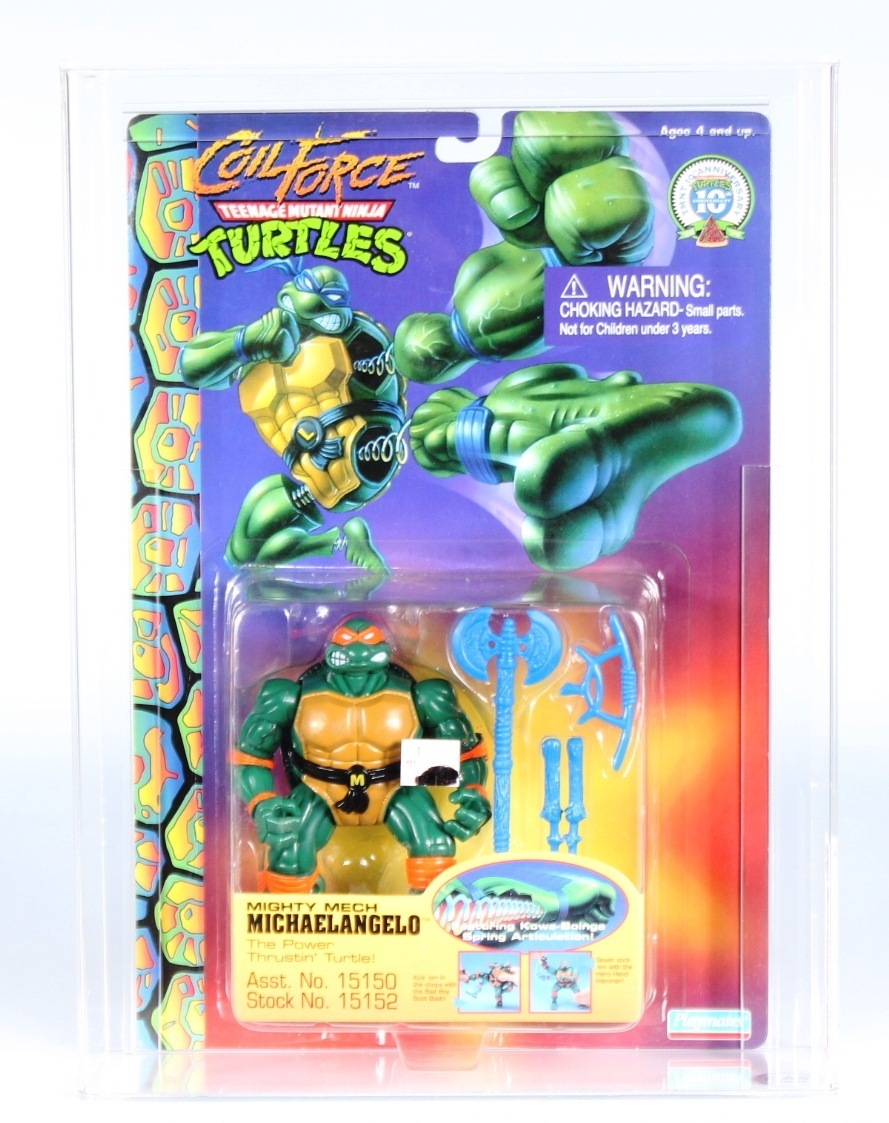 Playmates Nickelodeon Teenage Mutant Ninja TMNT offers Turtle Power Coil Michelangelo