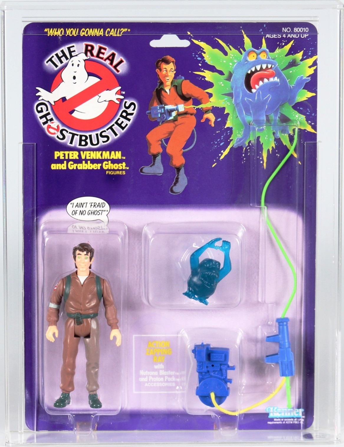 Grabber Neuauflage Retro Kenner The real Ghostbusters Peter venkman 5" Figur 