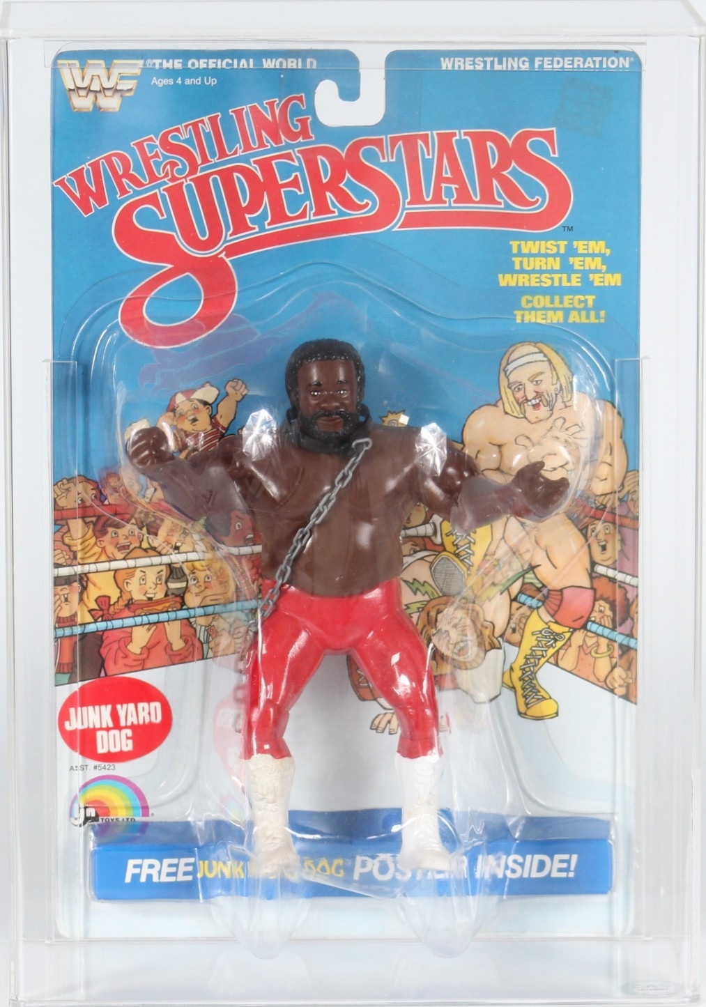 1984 LJN WWF Wrestling Superstars Carded Action Figure - Junk Yard Dog