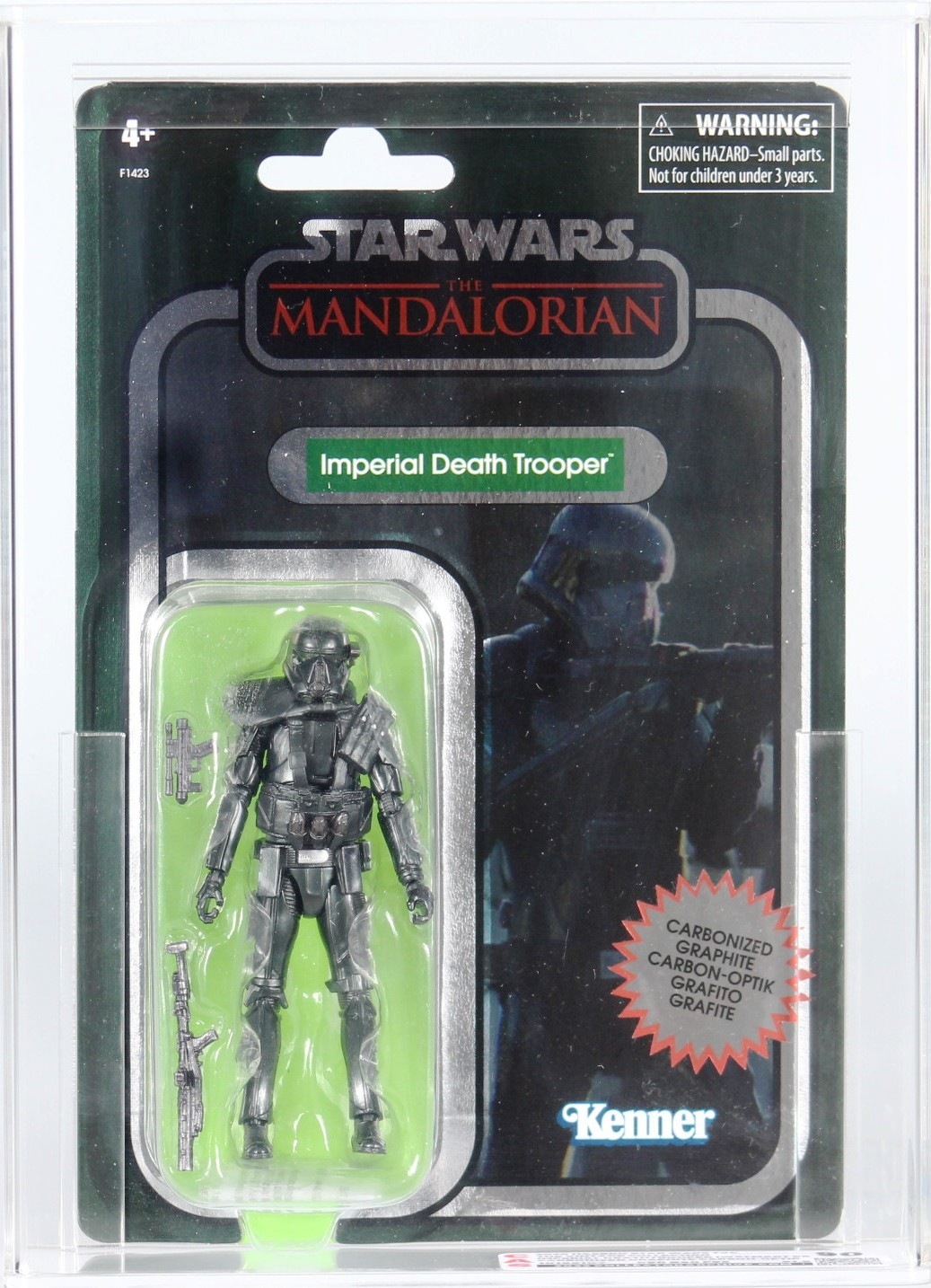 Star Wars The Mandalorian Imperial Death Trooper Carbonized Action Figure Hasbro 