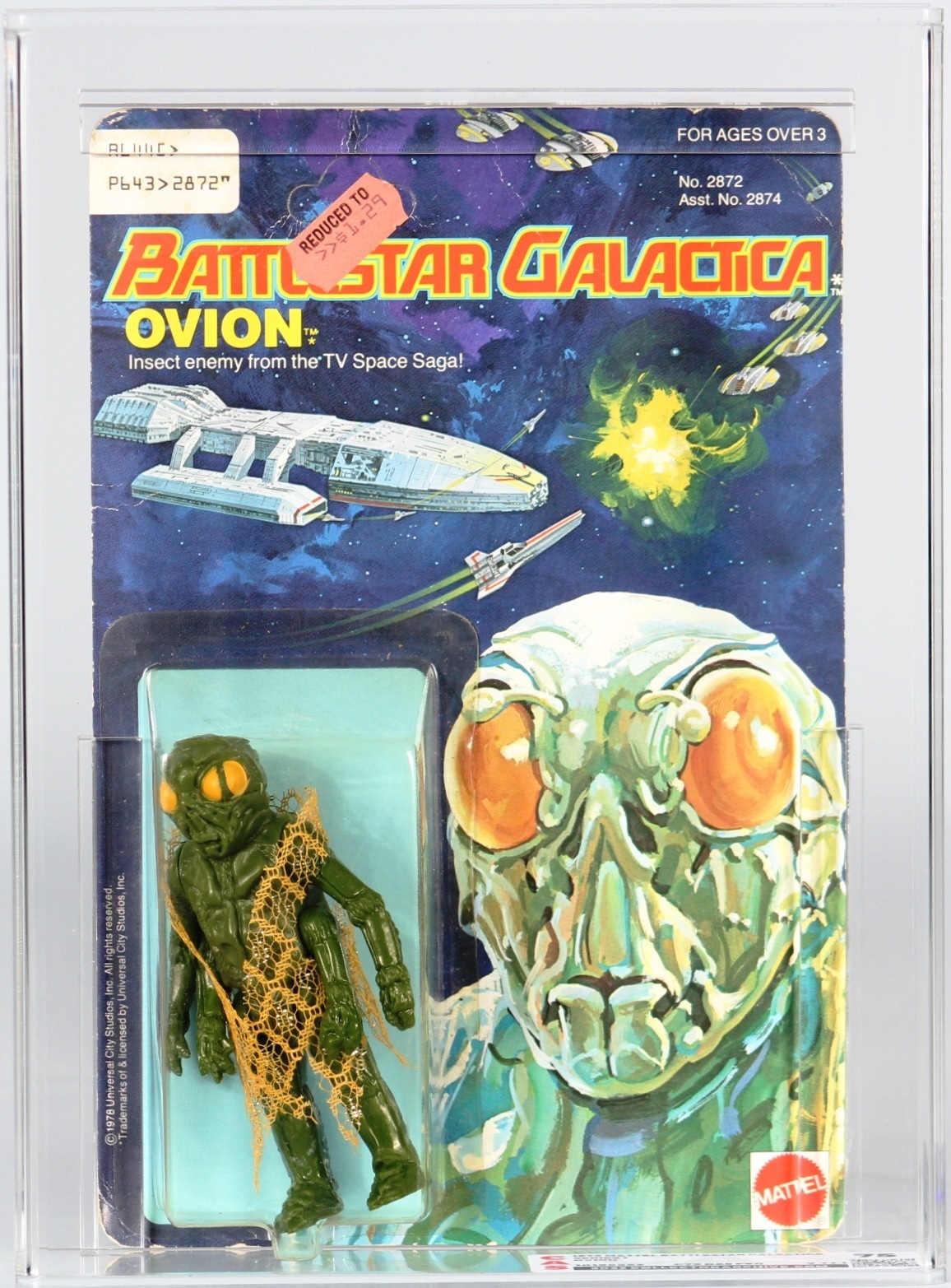 1978 Battlestar Galactica Carded Action Figure - Ovion