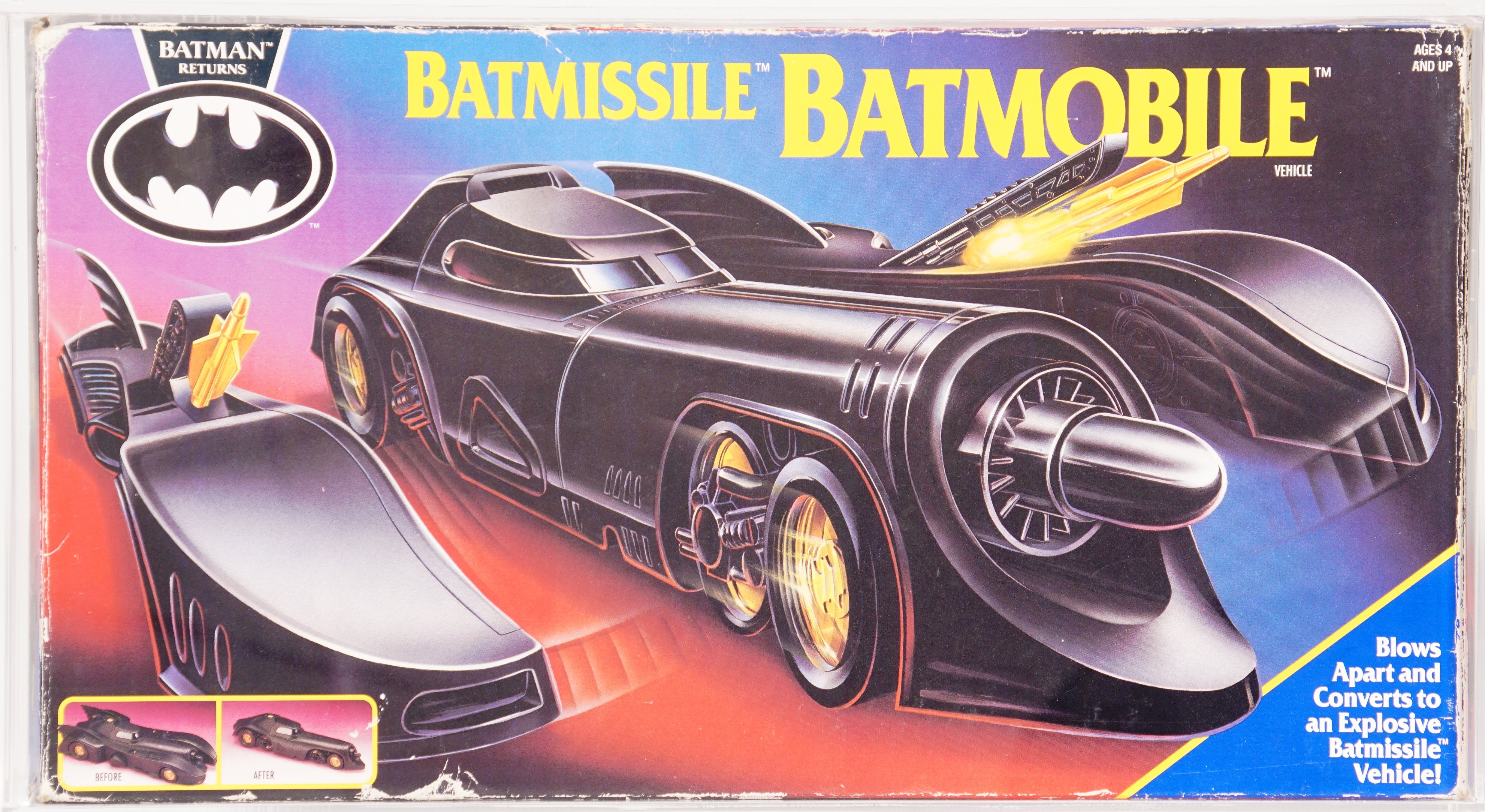 1991 Kenner Batman Returns Boxed Vehicle - Batmissile Batmobile