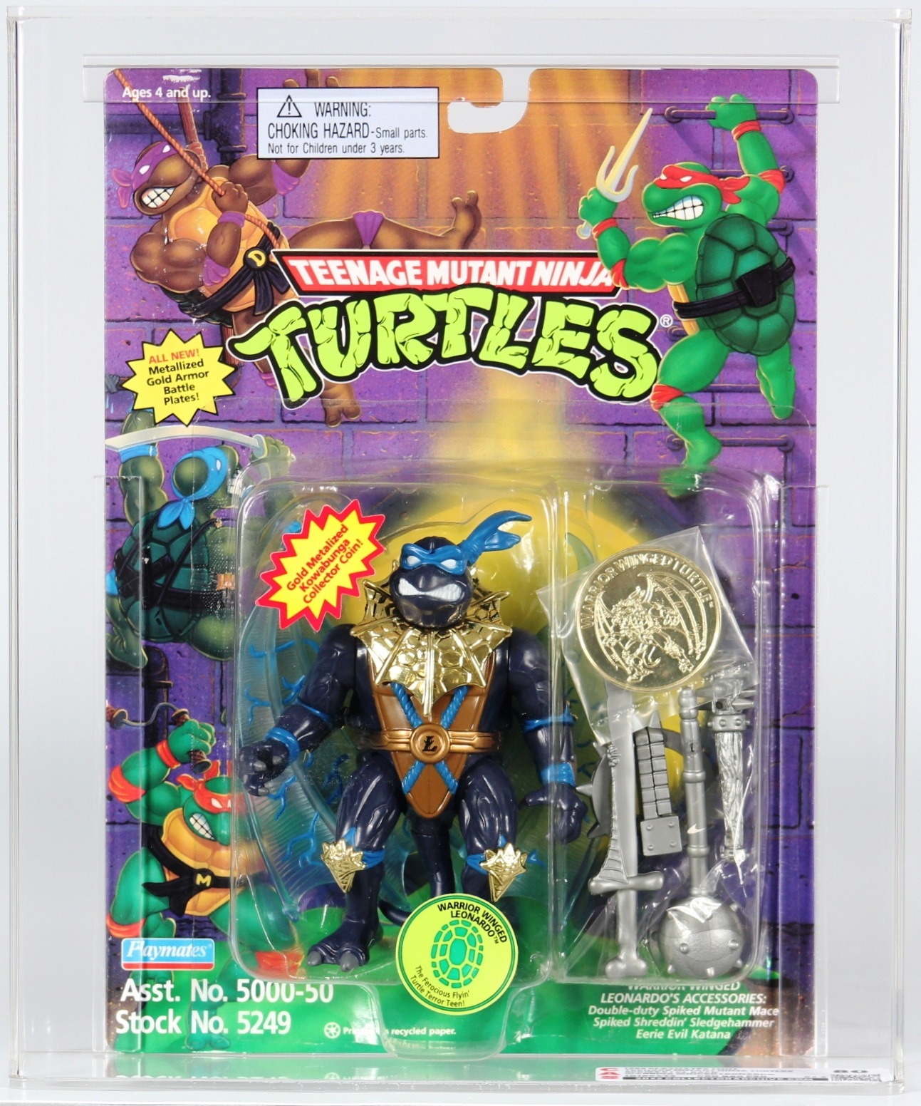 1995 Playmates Teenage Mutant Ninja Turtles Carded Action Fiure ...