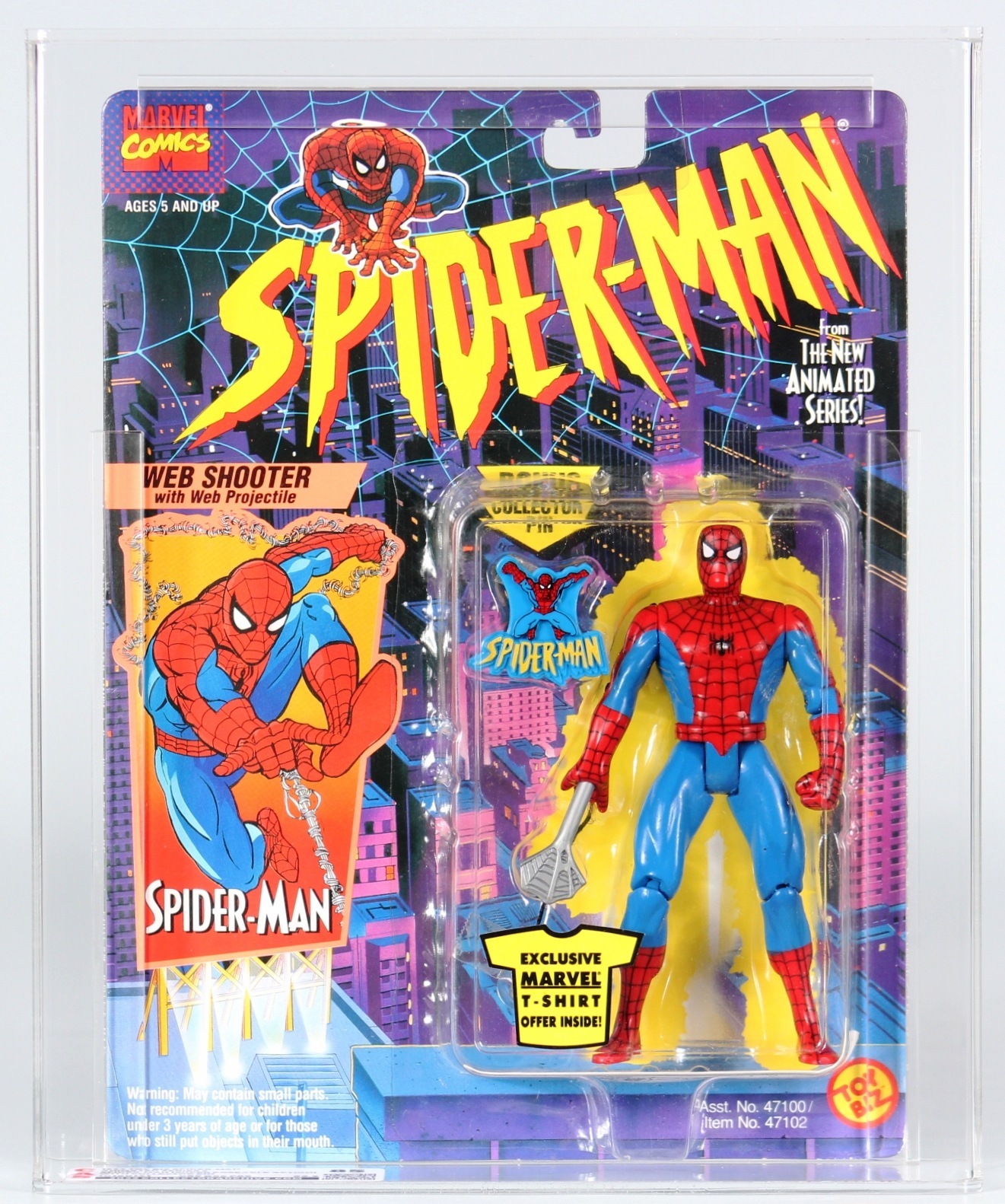 1994 Toy Biz Spider-Man Animated Series Carded Action Figure - Spider-Man