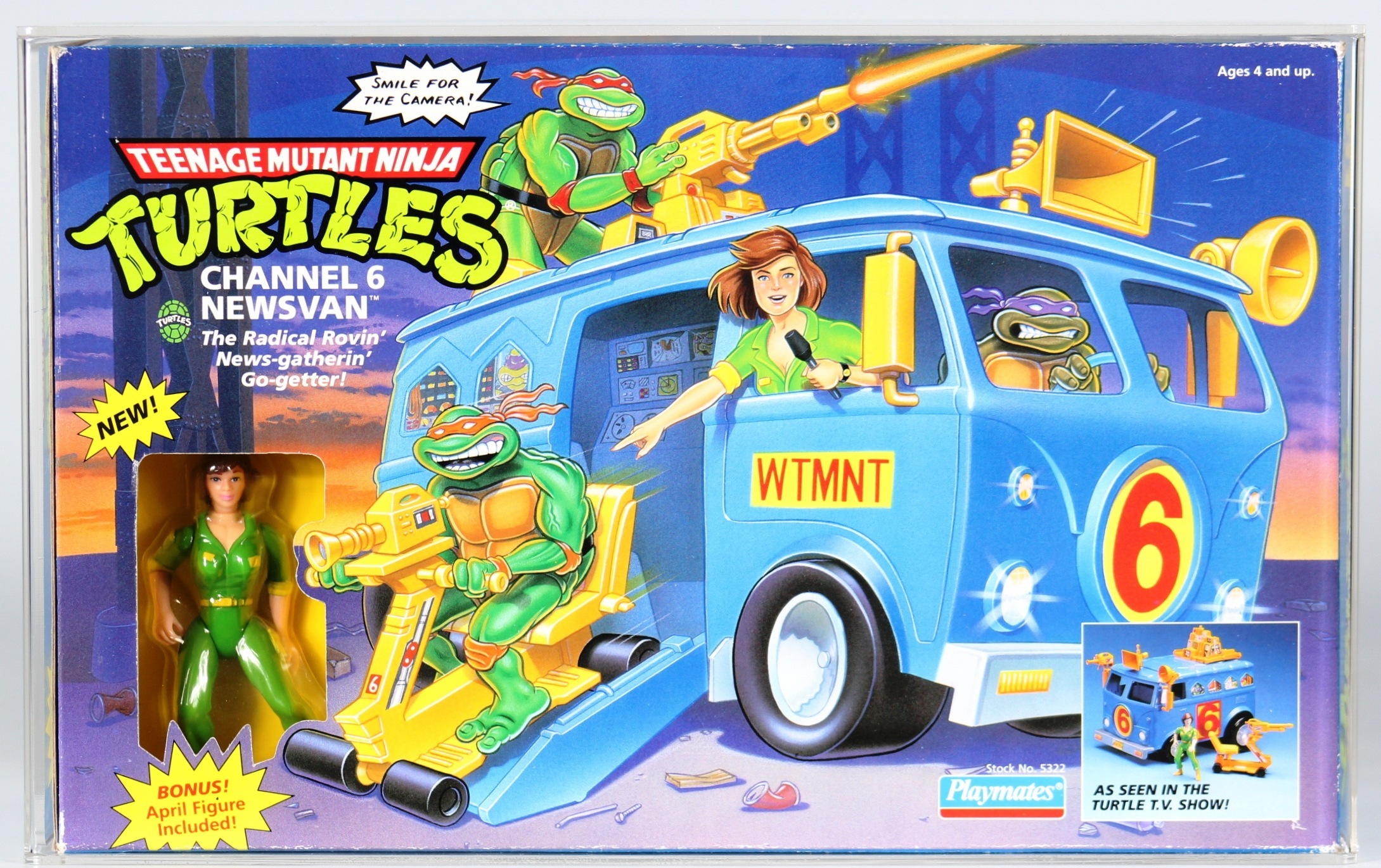 1992 Playmates Teenage Mutant Ninja Turtles Boxed Playset - Channel 6 ...