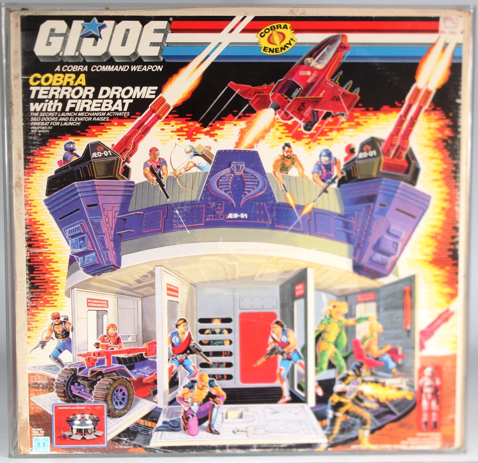 GI Joe 1986 Cobra Terror Drome Silo Bay Door Hatch Cover Vintage Part Hasbro 
