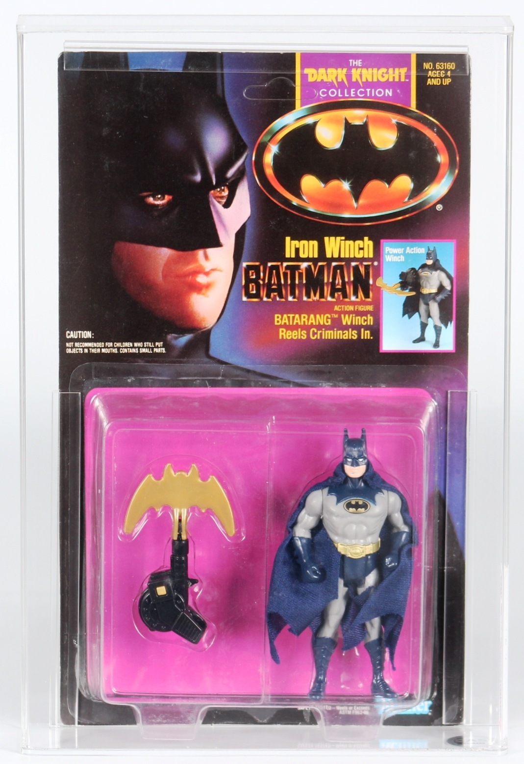 1990 Kenner Batman Dark Knight Collection Carded Action Figure - Iron Winch