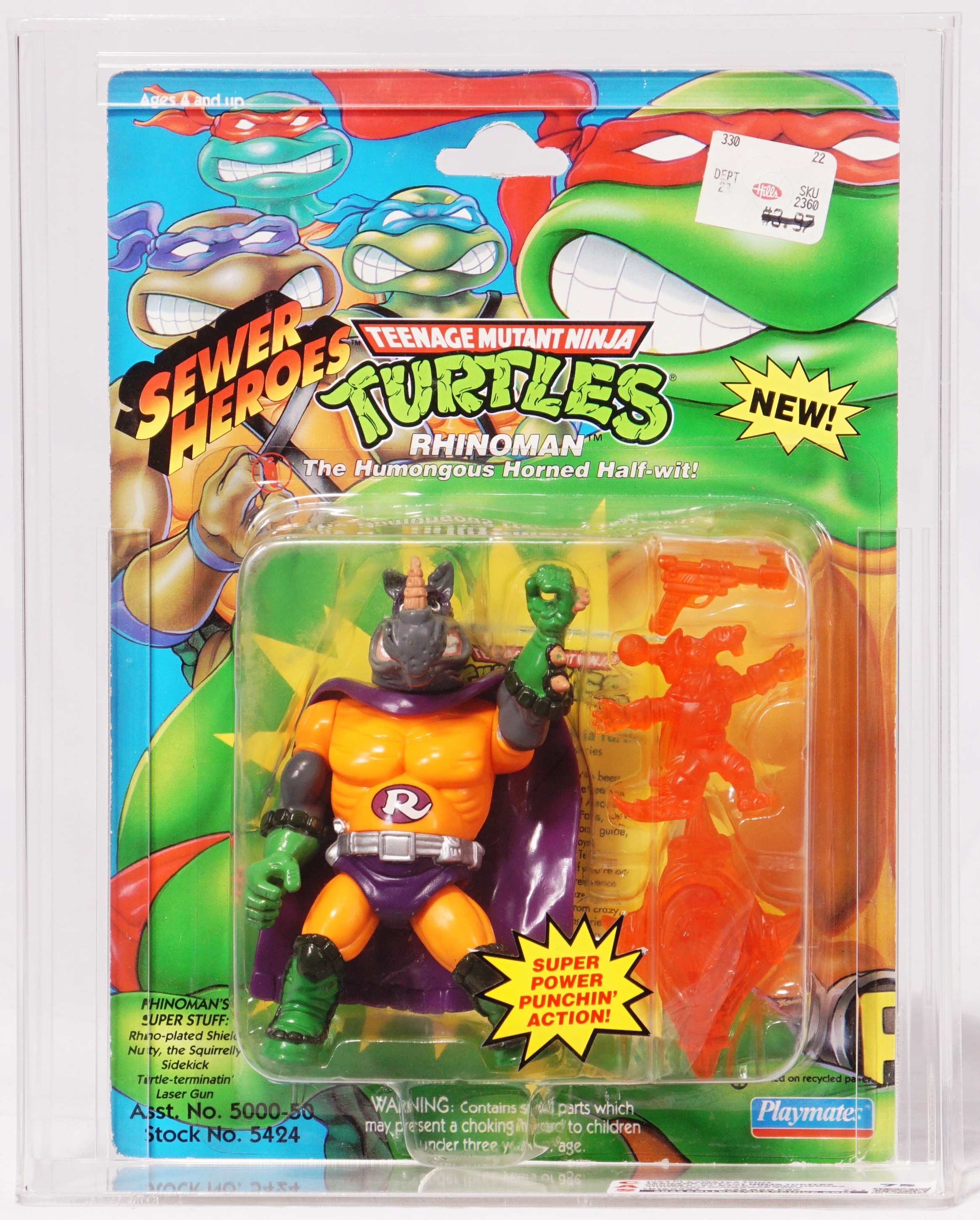 1993 Playmates Teenage Mutant Ninja Turtles Carded Action Figure ...