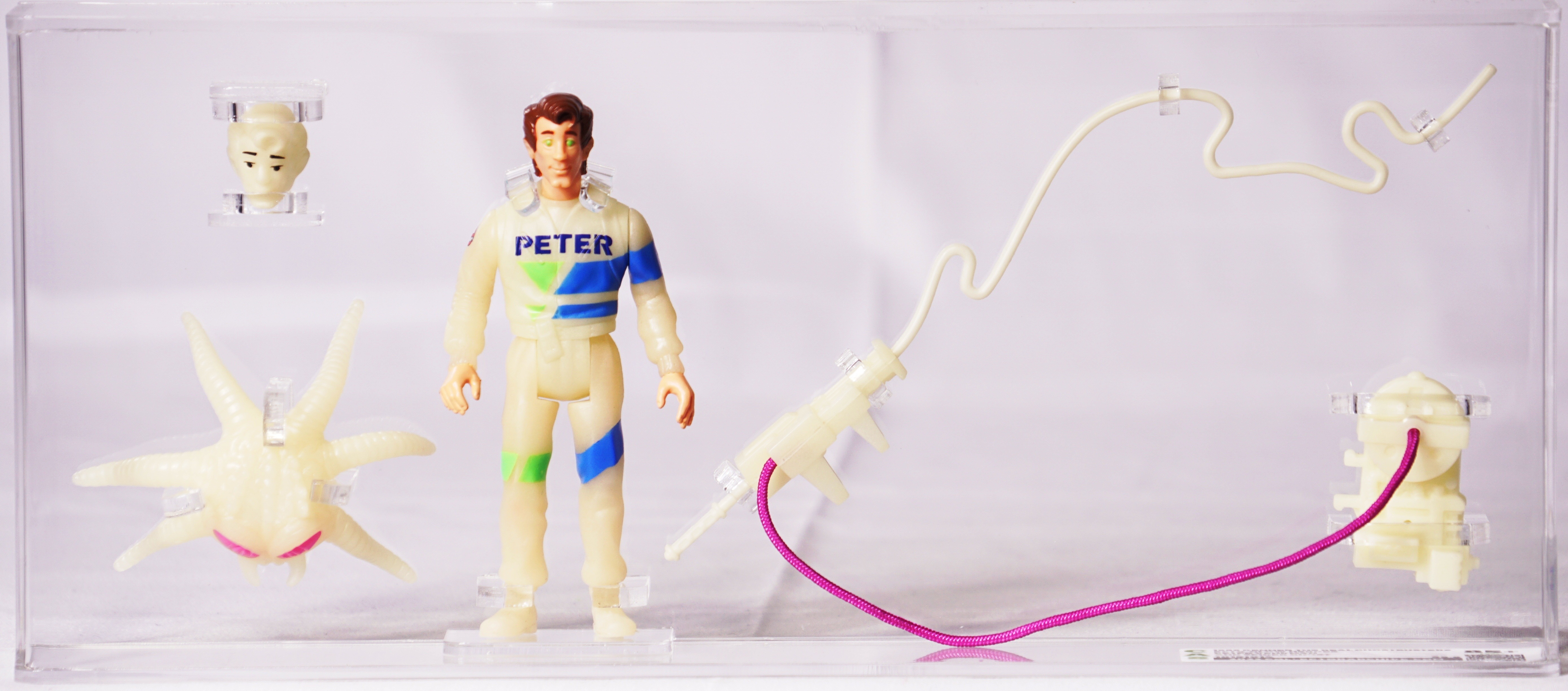 1991 Kenner The Real Ghostbusters Loose Action Figure - Ecto-Glow Heroes  Peter Venkman
