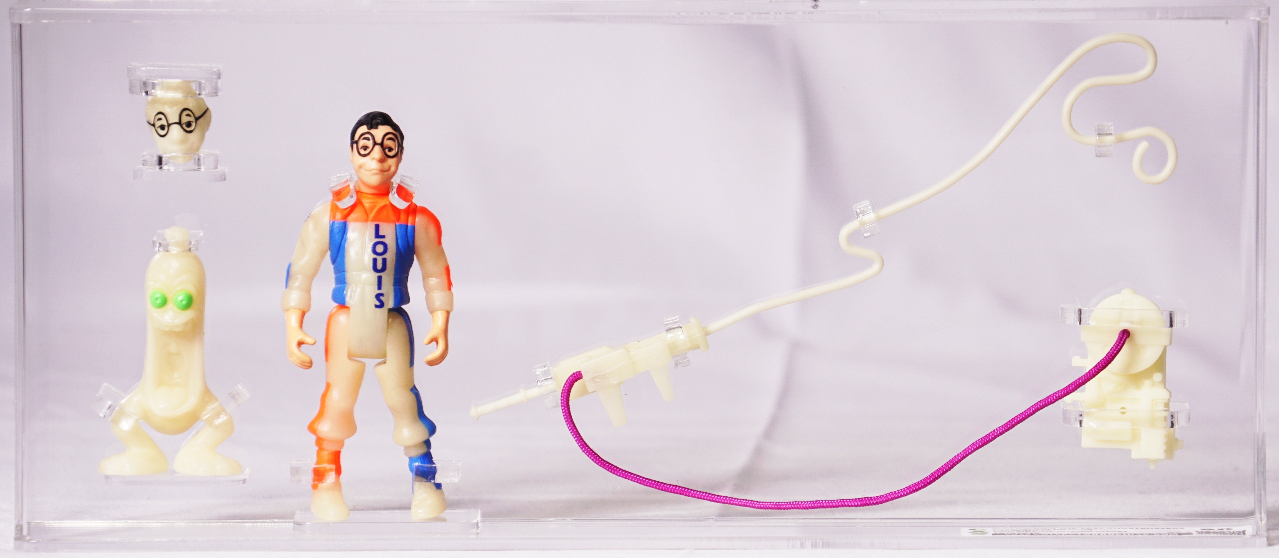 1991 Kenner The Real Ghostbusters Loose Action Figure - Ecto-Glow Heroes  Louis Tully