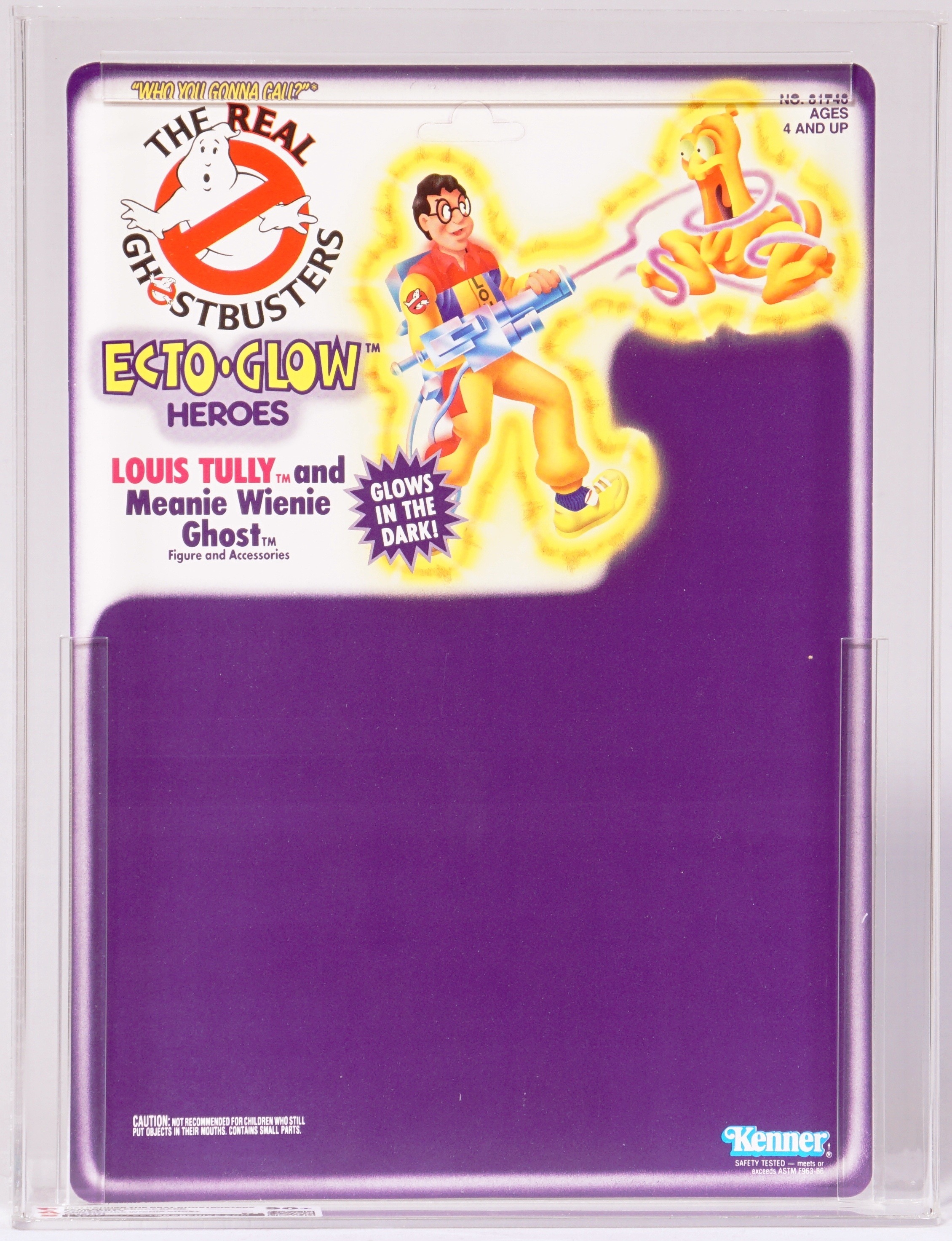 1991 Kenner Real Ghostbusters Series 6 Ecto-Glow Louis Tully AFA 75+  (11358332)