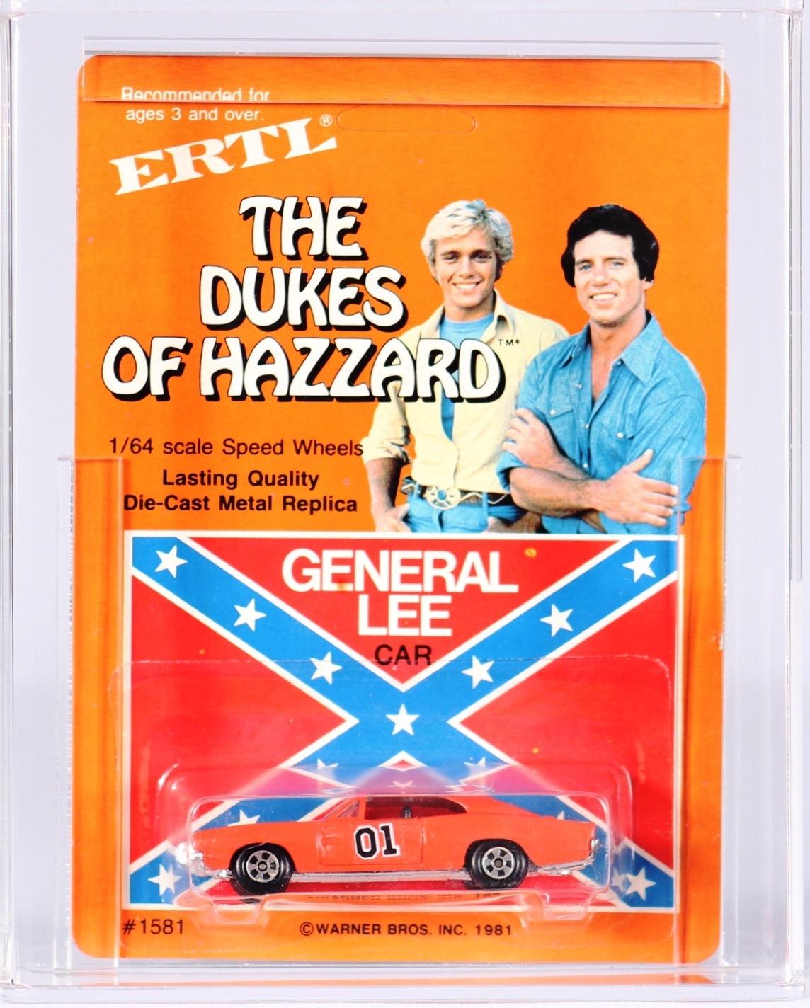 1981 ERTL Dukes of Hazzard Carded 1/64 Diecast - General Lee