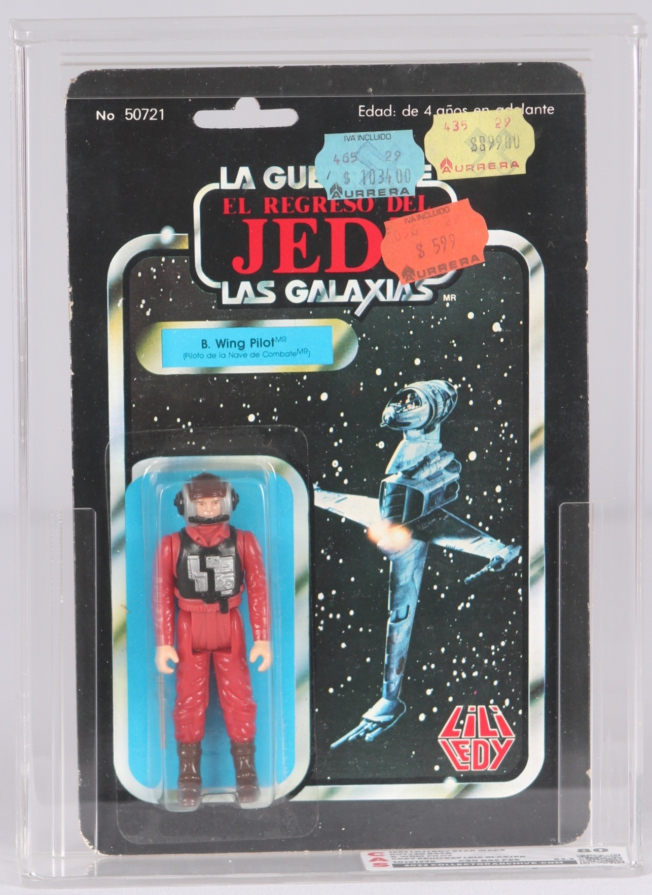 Star Wars Lili Ledy Carded Action Figure B Wing Pilot