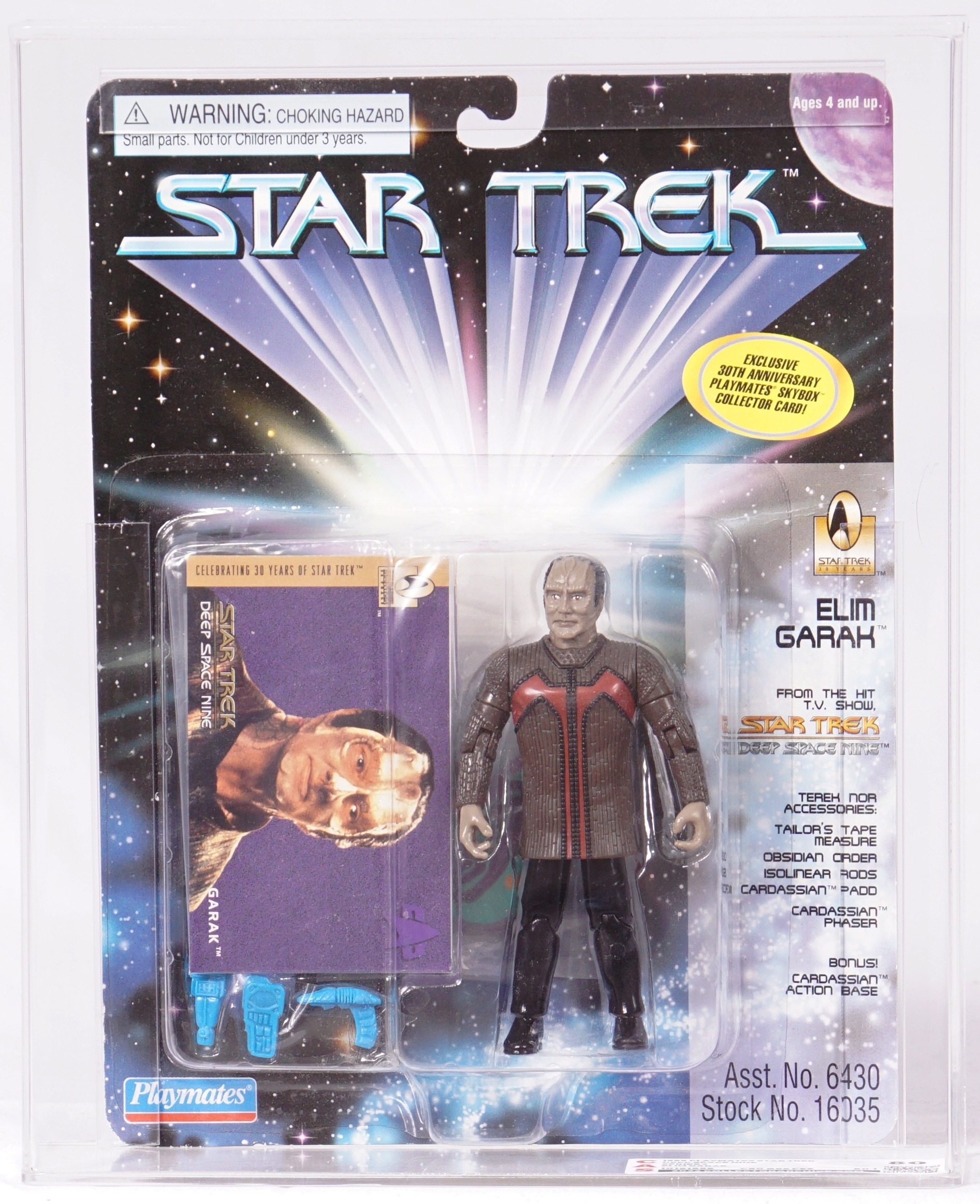 1996 Playmates Star Trek Dsn Carded Action Figure Elim Garak 