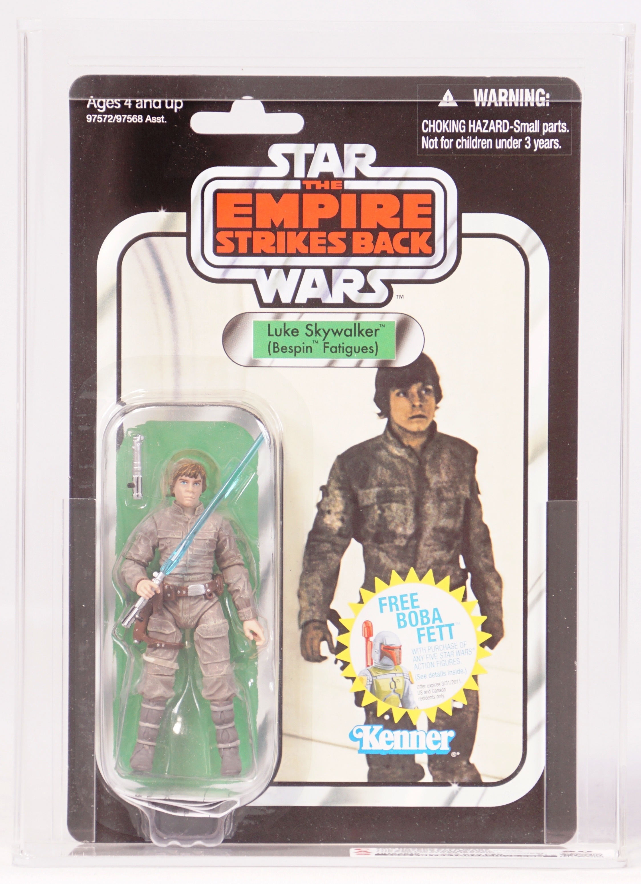 2010 Hasbro Star Wars Vintage Collection Carded Figure - VC04 Luke  Skywalker (Bespin Fatigues)
