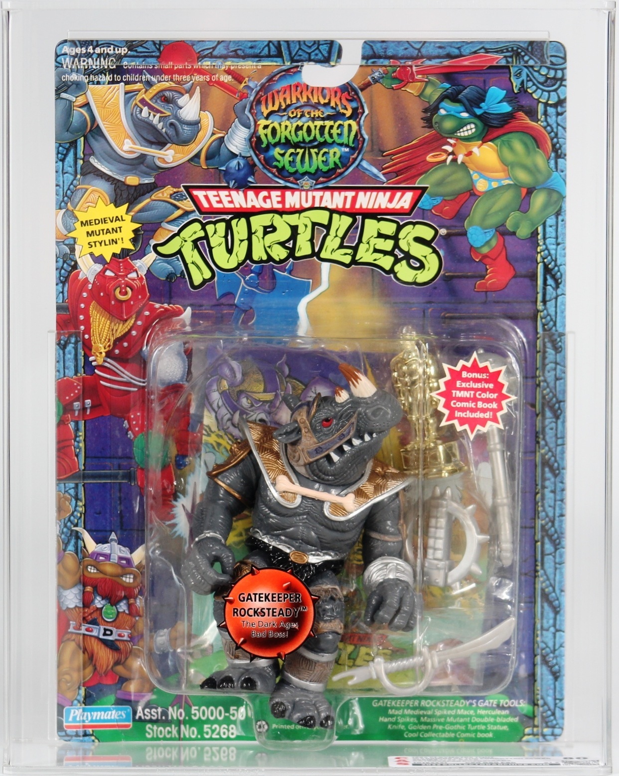 1994 Playmates Teenage Mutant Ninja Turtles Carded Action Figure ...